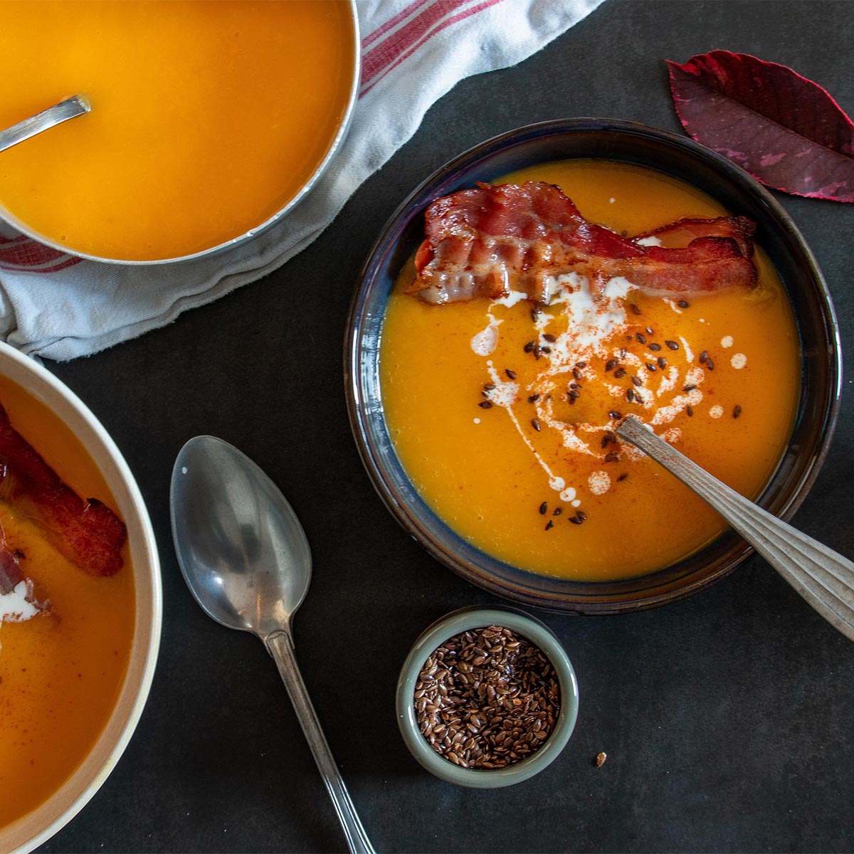 Squash Soup with Bacon